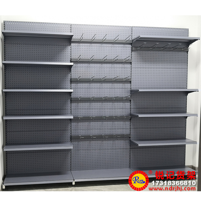 连锁便利店单面货架，挂钩配件货架，休闲食品层架，可调节拆装式超市货架