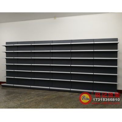 宁德社区现场案例便利店磨砂灰单面货架