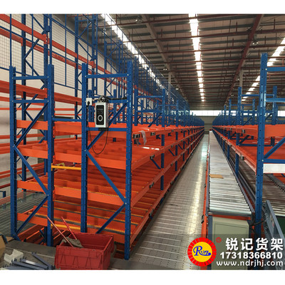 福建福州仓库重型流利式阁楼货架，流利条货架，滑轮仓储货架