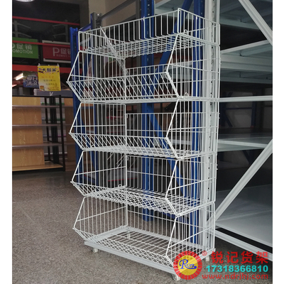 福建超市斜口叠笼展示货架