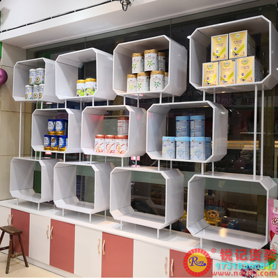 母婴店定制款橱窗拆装式展示陈列货架