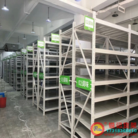 福建朴朴电商超市仓库货架，电商分拣货架、仓库库存货架、斜面货架