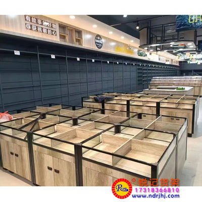 福建宁德古溪生鲜超市南北干货陈列中岛货架批发