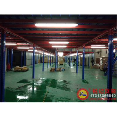 福建宁德古田钢扣板阁楼平台厂家、仓库定制二层阁楼、钢板重型阁楼平台