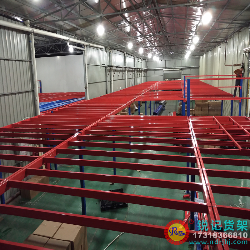 福建福鼎二层钢构阁楼平台，工厂仓库货架阁楼平台，拆装式阁楼